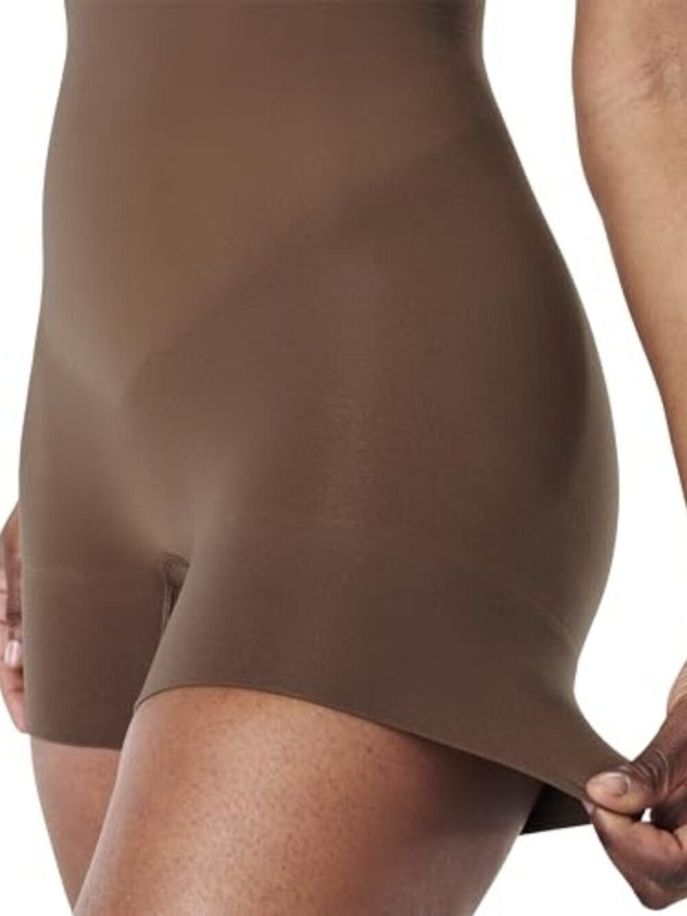 NWT SPANX SPANXsculpt Power Series High-Waisted Boyshort Chestnut Brown S